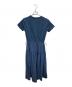 B:MING by BEAMS (ビーミングバイビームス) 【洗える】カット × 布帛 ワンピース ブルー サイズ:M：4000円
