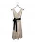 HER LIP TO（ハーリップトゥ）の古着「Linen Belted Maxi Dress / リネンノースリーブワンピース」｜ベージュ