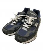 NEW BALANCEニューバランス）の古着「992ローカットスニーカー」｜ネイビー
