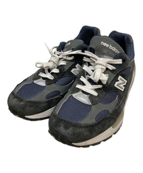 NEW BALANCE（ニューバランス）NEW BALANCE (ニューバランス) 992ローカットスニーカー ネイビー サイズ:26.5cmの古着・服飾アイテム