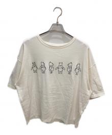 beautiful people（ビューティフルピープル）の古着「winnie the pooh suvin pima T」｜ホワイト