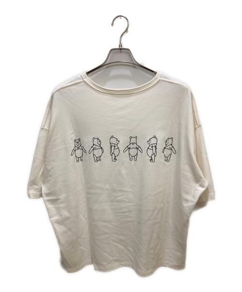 beautiful people（ビューティフルピープル）beautiful people (ビューティフルピープル) winnie the pooh suvin pima T ホワイト サイズ:38の古着・服飾アイテム
