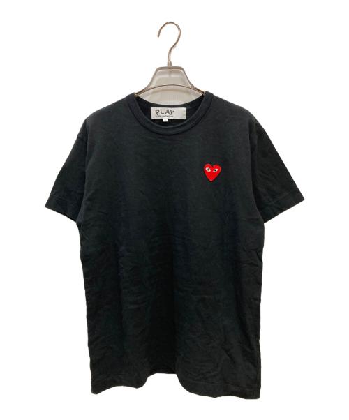 PLAY COMME des GARCONS（プレイコムデギャルソン）PLAY COMME des GARCONS (プレイコムデギャルソン) ハートロゴtシャツ ブラック サイズ:Lの古着・服飾アイテム