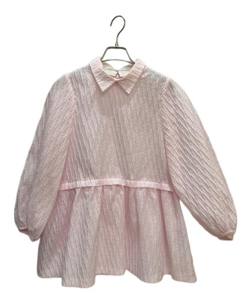 UNITED ARROWS（ユナイテッドアローズ）UNITED ARROWS (ユナイテッドアローズ) エアリージャガードブラウス ピンク サイズ:38の古着・服飾アイテム