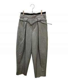 パンツ LOHEN /RANDOM TACK STRING PANTS/36 中古・古着通販】LOHEN (ローヘン) ランダムタックストリングパンツ
