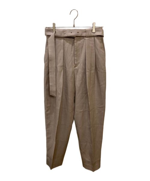 LOHEN（ローヘン）LOHEN (ローヘン) ベルテッドバレルパンツ ブラウン サイズ:38の古着・服飾アイテム