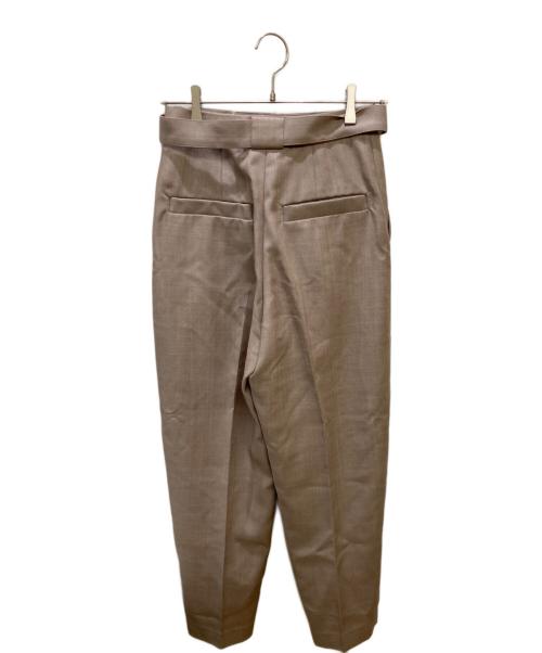 LOHEN（ローヘン）LOHEN (ローヘン) ベルテッドバレルパンツ ブラウン サイズ:38の古着・服飾アイテム