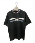 SUPREMEシュプリーム）の古着「Warm Up Stripe S/S TOP」｜ブラック