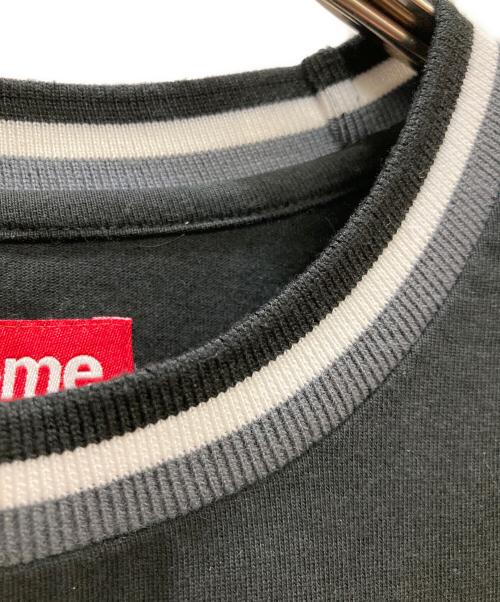 SUPREME（シュプリーム）SUPREME (シュプリーム) Warm Up Stripe S/S TOP ブラック サイズ:Mの古着・服飾アイテム