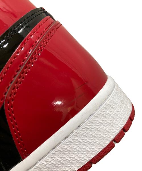 NIKE（ナイキ）NIKE (ナイキ) AIR JORDAN 1 RETRO HIGH OG /Patent Bred レッド×ブラック サイズ:27cmの古着・服飾アイテム