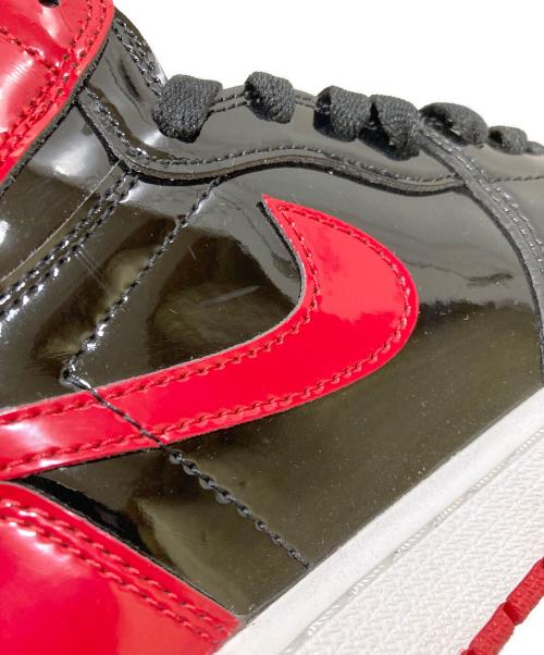 NIKE（ナイキ）NIKE (ナイキ) AIR JORDAN 1 RETRO HIGH OG /Patent Bred レッド×ブラック サイズ:27cmの古着・服飾アイテム