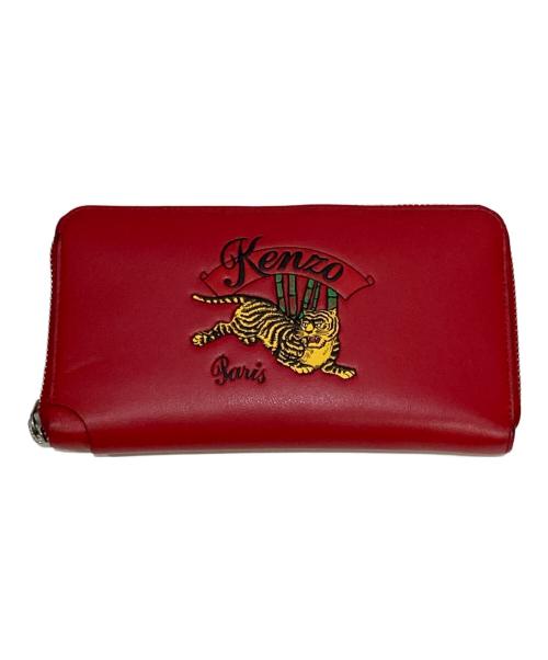 KENZO（ケンゾー）KENZO (ケンゾー) ジャンピングタイガー長財布 レッドの古着・服飾アイテム