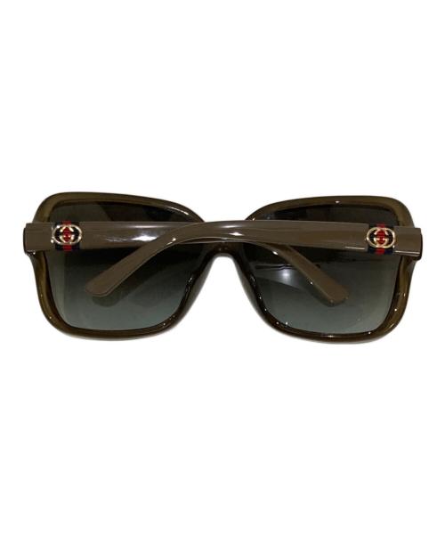 GUCCI（グッチ）GUCCI (グッチ) シェーリーラインサングラス カーキ サイズ:61□15-120の古着・服飾アイテム