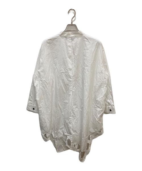 MOYURU（モユル）MOYURU (モユル) シャツワンピース ホワイト サイズ:MLの古着・服飾アイテム