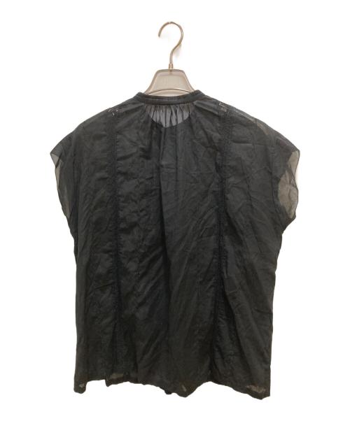 Spick and Span（スピック＆スパン）Spick and Span (スピック＆スパン) 60ローンフレンチレースブラウス ブラック サイズ:Freeの古着・服飾アイテム