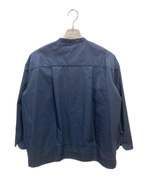 YORI（ヨリ）YORI (ヨリ) スカラップリボンブラウス ネイビー サイズ:38の古着・服飾アイテム