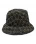 GUCCI (グッチ) GGキャンバス デニムジャガードハット ブラック サイズ:L：32000円