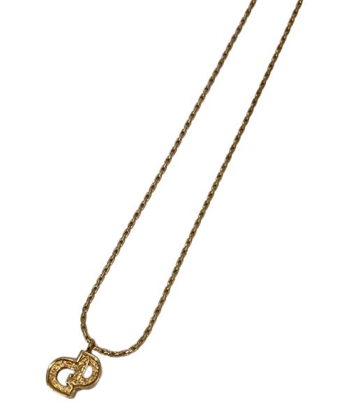 Christian Dior（クリスチャン ディオール）Christian Dior (クリスチャン ディオール) CDロゴネックレス ゴールドカラーの古着・服飾アイテム
