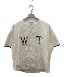 WTAPS（ダブルタップス）の古着「League / SS / Cotton. Satin. Spina / ベースボールシャツ」｜アイボリー