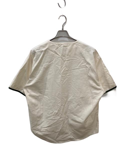 WTAPS（ダブルタップス）WTAPS (ダブルタップス) League / SS / Cotton. Satin. Spina / ベースボールシャツ アイボリー サイズ:3の古着・服飾アイテム