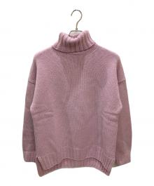 SLOANE（スローン）の古着「ジーロンラムズ カシミヤ ドロップショルダーニット」｜パープル