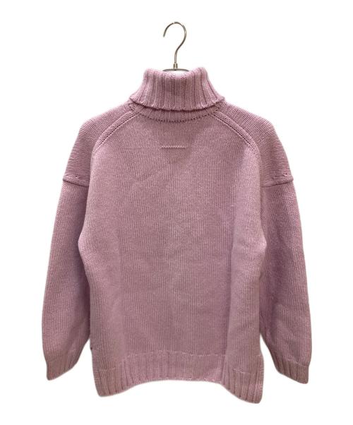 SLOANE（スローン）SLOANE (スローン) ジーロンラムズ カシミヤ ドロップショルダーニット パープル サイズ:Mの古着・服飾アイテム