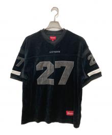 SUPREME（シュプリーム）の古着「Velour Football Jersey」｜ブラック