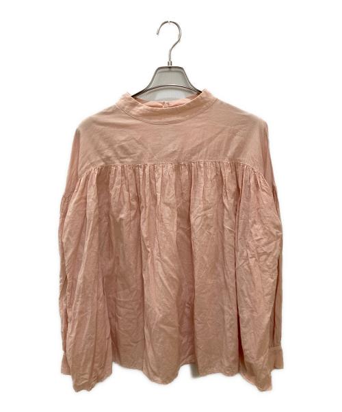 Whim Gazette（ウィムガゼット）Whim Gazette (ウィムガゼット) ローバンドカラープルオーバー ピンク サイズ:Freeの古着・服飾アイテム