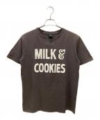 NUMBER (N)INEナンバーナイン）の古着「MILK&COOKIES T-SHIRT」｜ブラウン