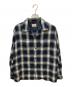 TOWN CRAFT（タウンクラフト）の古着「OMBRE W-FLAP 50S ROOP COLLAR SHIRTS」｜ブラック