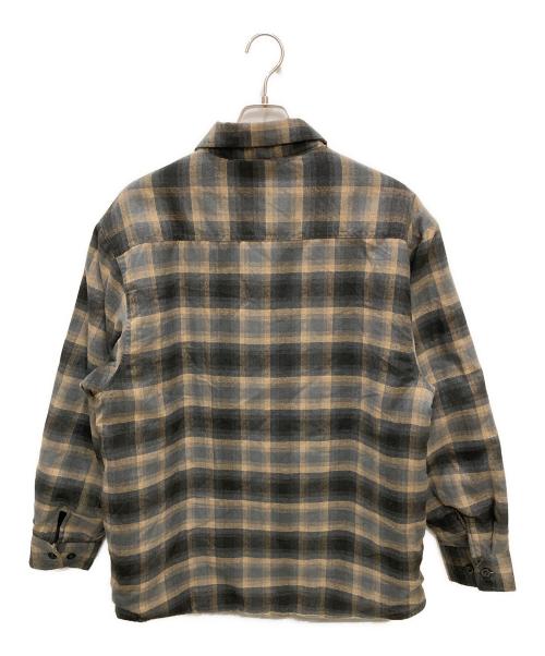 yago（ヤゴ）yago (ヤゴ) 古着中綿シャツジャケット ブラウン サイズ:Lの古着・服飾アイテム