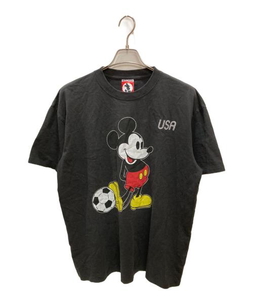JOURNAL STANDARD（ジャーナルスタンダード）JOURNAL STANDARD (ジャーナルスタンダード) MICKEY MOUSE (ミッキーマウス) ミッキー マウス 別注 サッカー プリント Tシャツ ブラック サイズ:Lの古着・服飾アイテム