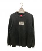 SUPREMEシュプリーム）の古着「Woven Label L/S Top / 長袖Tシャツ」｜ブラック
