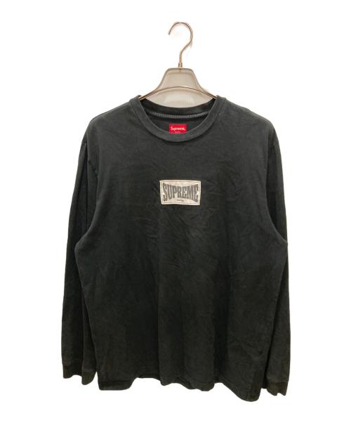 SUPREME（シュプリーム）SUPREME (シュプリーム) Woven Label L/S Top / 長袖Tシャツ ブラック サイズ:Lの古着・服飾アイテム