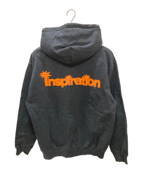 Inspiration（インスピレーション）Inspiration (インスピレーション) ジップパーカー ブラック サイズ:Mの古着・服飾アイテム