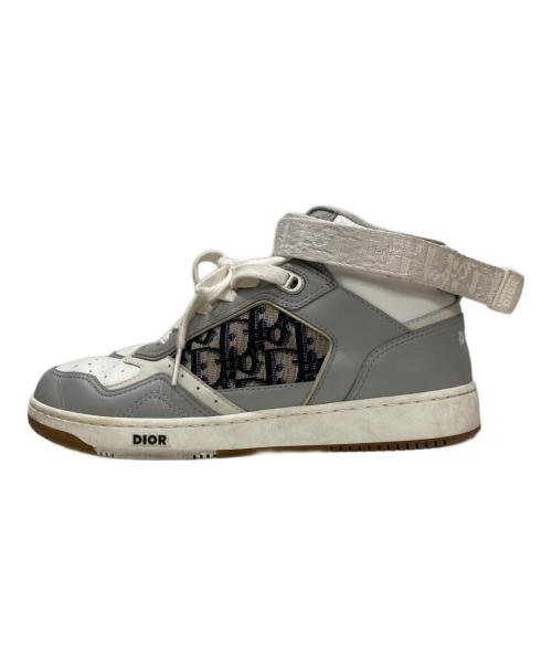 DIOR HOMME（ディオール オム）DIOR HOMME (ディオール オム) B27 オブリーク ベルクロ ミッドカットスニーカー グレー サイズ:40の古着・服飾アイテム