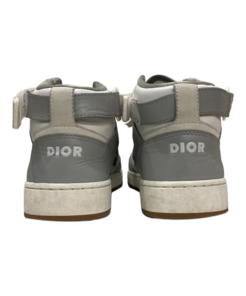 DIOR HOMME（ディオール オム）DIOR HOMME (ディオール オム) B27 オブリーク ベルクロ ミッドカットスニーカー グレー サイズ:40の古着・服飾アイテム