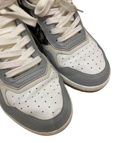 DIOR HOMME（ディオール オム）DIOR HOMME (ディオール オム) B27 オブリーク ベルクロ ミッドカットスニーカー グレー サイズ:40の古着・服飾アイテム