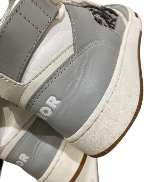 DIOR HOMME（ディオール オム）DIOR HOMME (ディオール オム) B27 オブリーク ベルクロ ミッドカットスニーカー グレー サイズ:40の古着・服飾アイテム