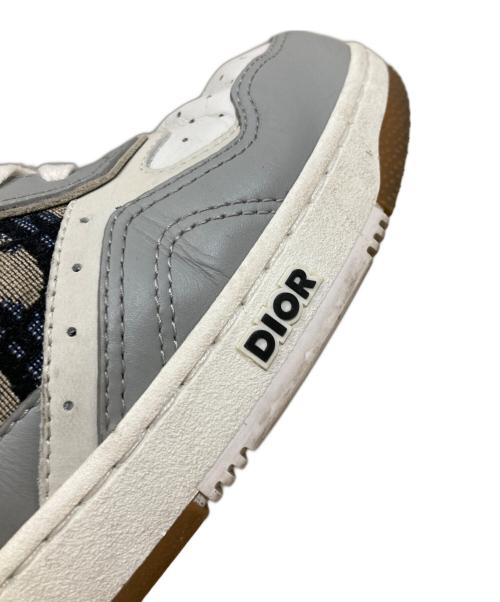 DIOR HOMME（ディオール オム）DIOR HOMME (ディオール オム) B27 オブリーク ベルクロ ミッドカットスニーカー グレー サイズ:40の古着・服飾アイテム