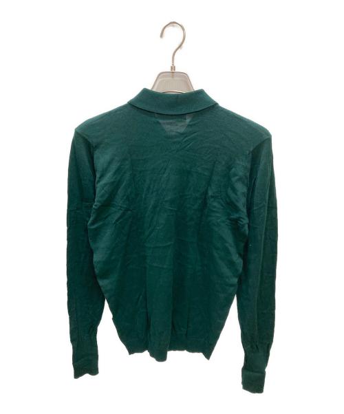 JOHN SMEDLEY（ジョンスメドレー）JOHN SMEDLEY (ジョンスメドレー) 90S コットンニットポロシャツ グリーン サイズ:Mの古着・服飾アイテム