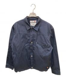 Dickies×MFC STORE（ディッキーズ×エムエフシーストア）の古着「「DOBON」WORK JACKET / ワークジャケット トラッカージャケット」｜ネイビー