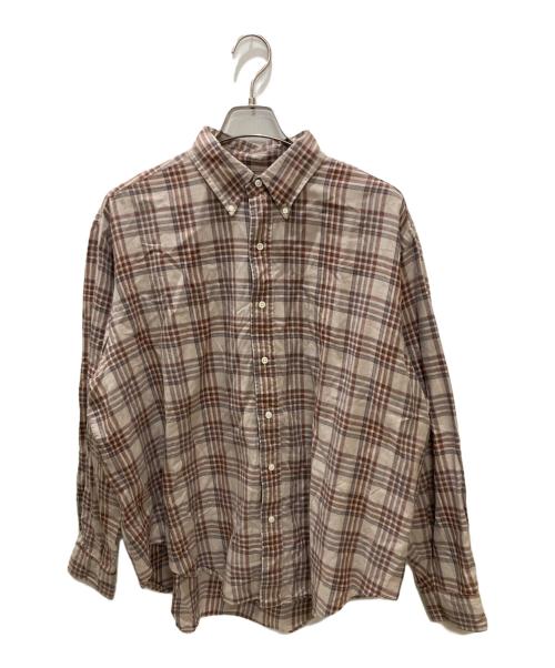THE SHINZONE（ザ シンゾーン）THE SHINZONE (ザ シンゾーン) チェックシャツ ブラウン サイズ:Freeの古着・服飾アイテム