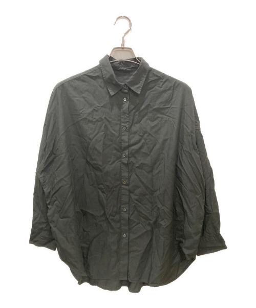 Spick and Span（スピック＆スパン）Spick and Span (スピック＆スパン) ガーメントダイカシュクールシャツ グレー サイズ:Freeの古着・服飾アイテム