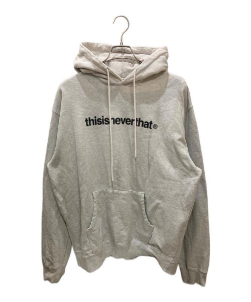 thisisneverthat（ディスイズネバーザット）thisisneverthat (ディスイズネバーザット) ロゴプリントパーカー グレー サイズ:XLの古着・服飾アイテム