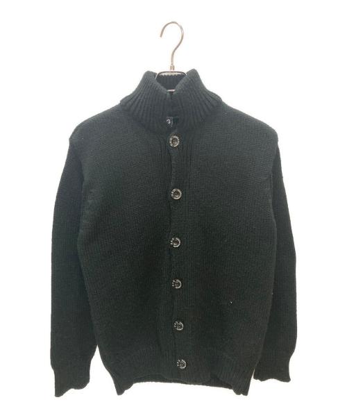 DOLCE & GABBANA（ドルチェ＆ガッバーナ）DOLCE & GABBANA (ドルチェ＆ガッバーナ) ウールブレンドハイネックニットカーディガン ブラック サイズ:Mの古着・服飾アイテム