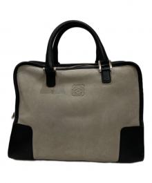 LOEWE（ロエベ）の古着「スウェードアマソナ30」｜ライトグレー×ブラック