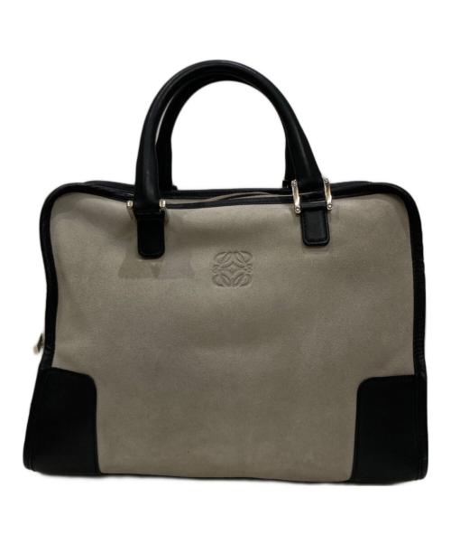 LOEWE（ロエベ）LOEWE (ロエベ) スウェードアマソナ30 ライトグレー×ブラックの古着・服飾アイテム