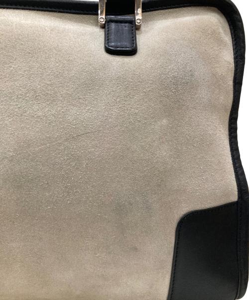 LOEWE（ロエベ）LOEWE (ロエベ) スウェードアマソナ30 ライトグレー×ブラックの古着・服飾アイテム