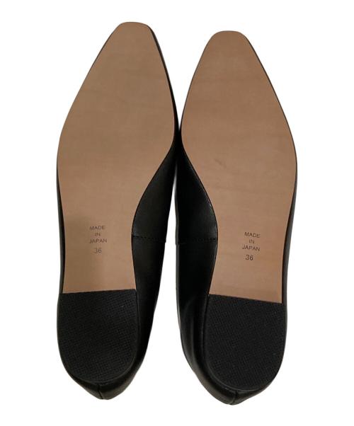 BARNEYS NEWYORK（バーニーズ・ニューヨーク）BARNEYS NEWYORK (バーニーズ・ニューヨーク) フラットパンプス ブラック サイズ:36の古着・服飾アイテム